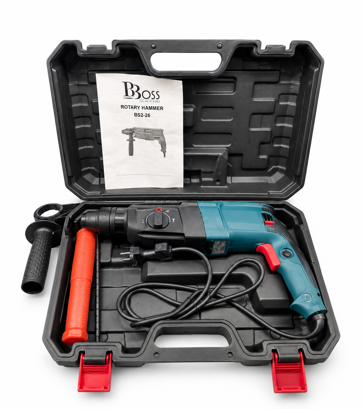 BBOSS 800W power tool with 220V rated voltage, 50/60Hz frequency, and 850 RPM no-load speed.